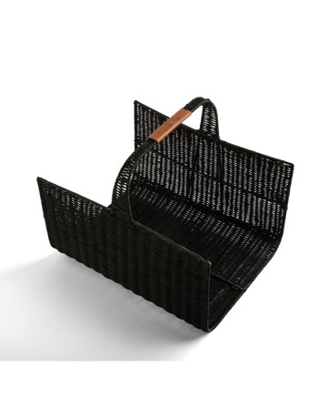 Lexington Rattan brændekurv, sort