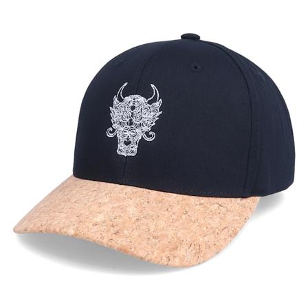 Iconic - Musta adjustable Lippis - Mandala Black/Cork Adjustable @ Hatstore