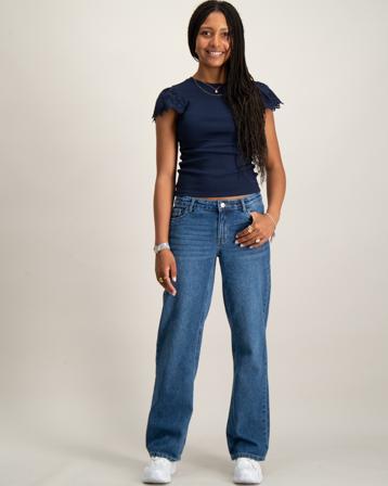 LMTD NLFKIM DNM LW STRAIGHT PANT Blau Jeans Mädchen - Kidsbrandstore