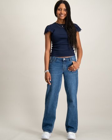 LMTD NLFKIM DNM LW STRAIGHT PANT Blau Jeans Mädchen - Kids Brand Store