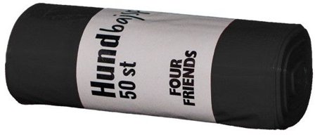 Lupus Bajspåse Svart 50 st