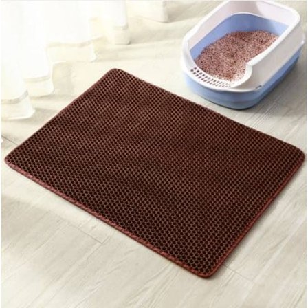 Kattsandsmatta med bikakedesign, halkfri och vattentät, i flera storlekar