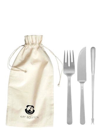 Kay Bojesen Fiskesæt, 6 Dele - Silver - ONE SIZE
