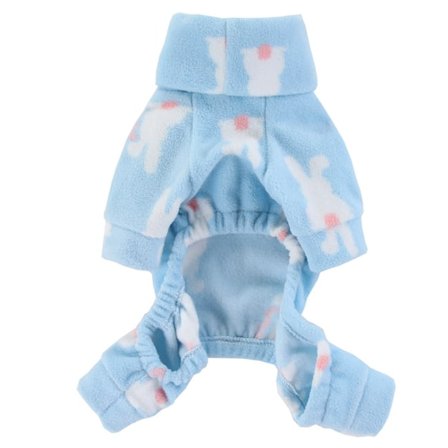 Igelkott Termisk Vintertøj til Kæledyr Hund Pyjamas Kat Onesies Jumpsuits Tyk Fløjl Blå Blå