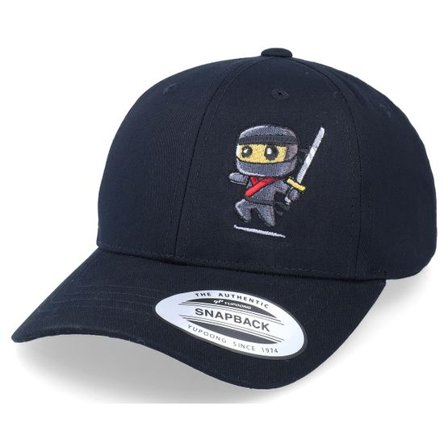 Kiddo Cap - Svart adjustable Keps - Ninja Silent Sweep Black Adjustable @ Hatstore