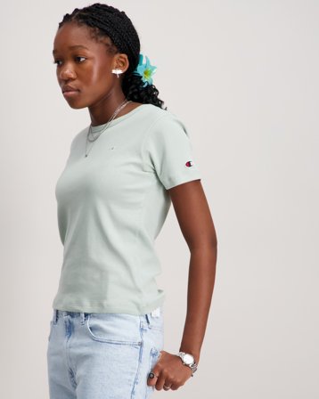 Champion SS Tee Zielony T-shirty Dziewczyna - Kids Brand Store