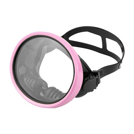 Dykkerbriller med bred vinkel, 180° panoramautsiktmaske + nesebeskyttelse for voksne