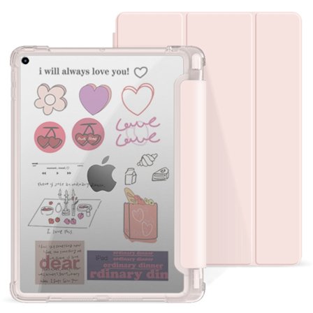 Stilrent skal för Transparent Pen Slot iPad Pro 11" Rosa