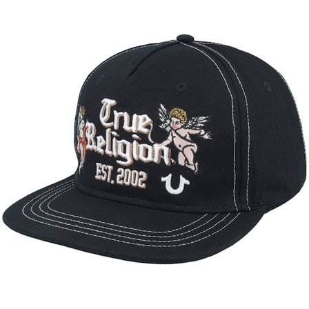 True Religion - Schwarz snapback Cap - Tr Angels Hat Black Snapback @ Hatstore