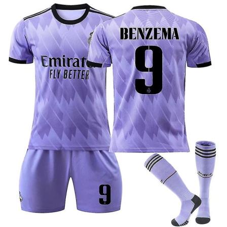 Benzema hemmatröja, bortatröja Benzema 9 W 2223 Away 2XL