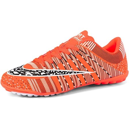 Unisex Turf Fotballsko | Utendørs/Innendørs Gutter Jenter Profesjonell Futsal Fotballtrening Faste Underlag Fotballsko