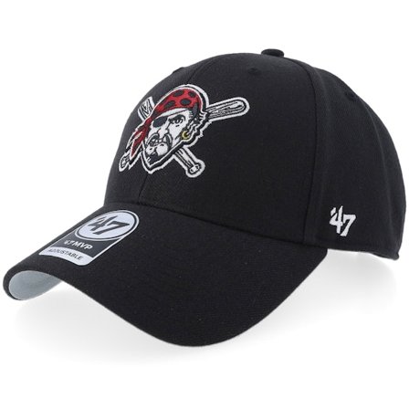 47 Brand - Negro adjustable Gorra - Pittsburgh Pirates Mvp Black Adjustable @ Hatstore