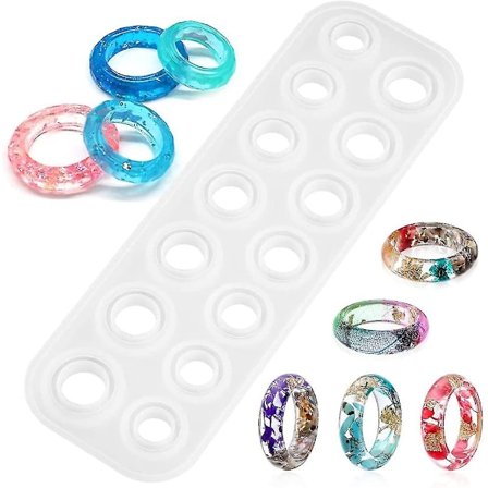 Ringform i silikon, epoxiharts, gör-det-själv-smycken, kreativ present till alla hjärtans dag