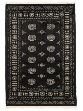 Oriental Pakistan Bokhara 2Ply Rug 141X202 Black/Brown Wool, Pakistan