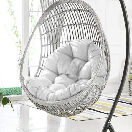 Erstatningspute til hengende eggstol, kompatibel med pustende bordmatte, kompatibel med utendørs bruk