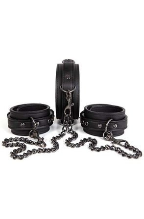 Dark Desire Collar With Ankle Cuffs - Woome.pl