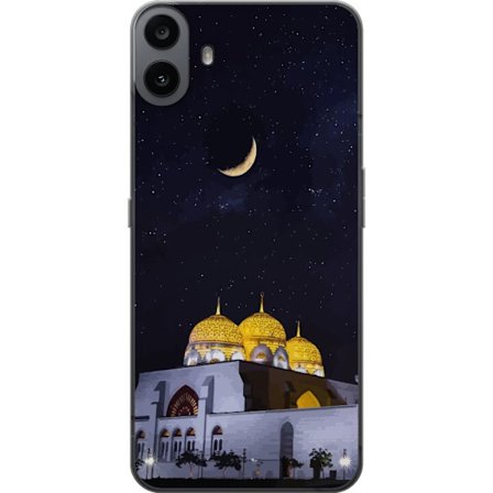 Kompatibel Mobilcover til Nothing CMF Phone 1 Stjerneklar nat med gyldne kupler og halvmåne over oplyst moské