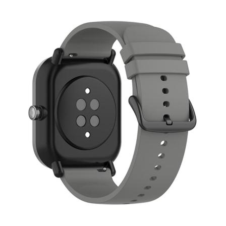 Soft Silikonarmband 20mm För Galaxy Watch4 44mm/40mm M.fl. - Grå Grey