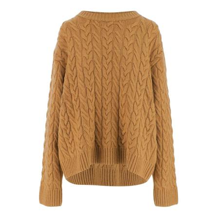 Khaite, Round-neck Knitwear Bruin, Dames, Maat:S