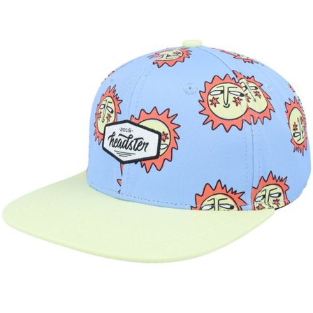 Headster - Blå snapback Keps - Kids Sweet Sunshine Blue Steel Snapback @ Hatstore