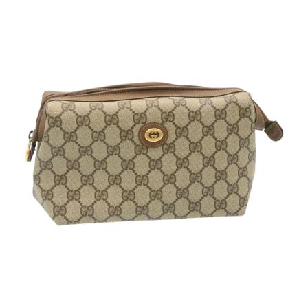 Gucci Vintage, Pre-owned GG canvas Beige, Dames, Maat:ONE Size,leer