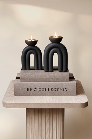 Zelected by Houze - Ljusstake Giovanna Soft Black Grand - Svart - Ljusstakar & lyktor - Från Homeroom