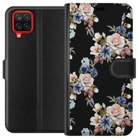 Samsung Galaxy A12 Lommeboketui Blomster