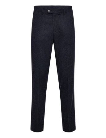 Lindbergh Flannel Wool Blend Formal Pant - Navy - S