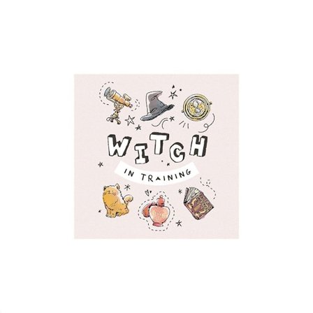 Harry Potter Häxa Under Utbildning Tryck 30cm x 30cm Kräm/Vit