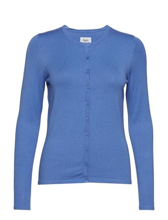A8661, Milasz R-Neck Cardigan Strikkegenser Cardigan Blå Saint Tropez