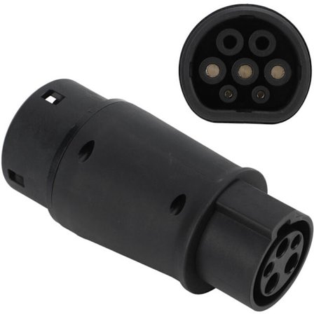 Typ 1 till Typ 2 Laddningskabel, Billaddaradapter, 16A/32A 7.2 kW, Typ 1 till Typ 2 Laddaradapter
