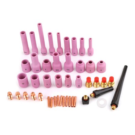 46st TIG-svetsbrännare kopp Spännhylsa Munstycke Tungsten Gas Lens Kit SR WP9 20 25