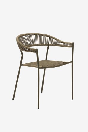 Kave Home - Käsinojalliset tuolit Futadera, 4/pakk. - Vihreä - Ruokapöydän tuolit - - Homeroom