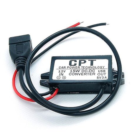 Dc-dc Konverter Modul 12v Til 5v Usb Output Strømadapter 3a 15w Hfmqv