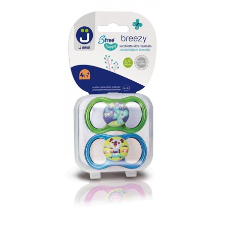 J Bimbi B Free Breezy Happy Succhietto Silicone Verde/Turchese 2