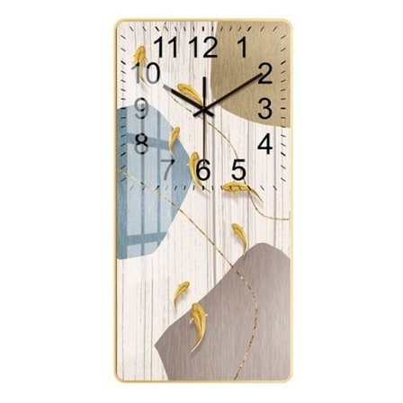 Rektangulær krystallporselenklokke stue studie veggklokke hjem enkel U