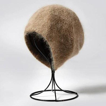 Visrover 10 Colors Solid Color Winter Beanie Hat for Woman Long Hair Warm Cap Simple High Quality Soft Winter Hat