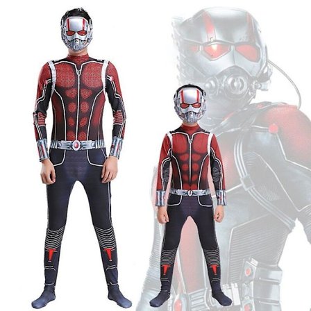 Ant-man Cosplay -asu Superhero Zentai Bodysuit -haalarit