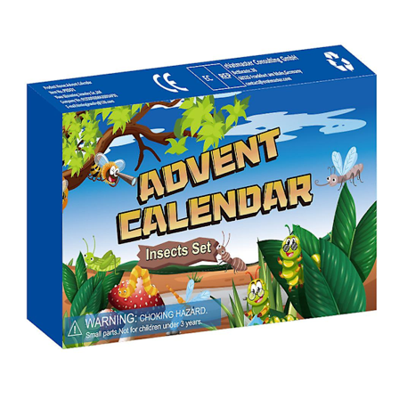 Juleinsektsett Gave Blindboks Julekalender 24 Dager Digital Nedtelling Barnegave