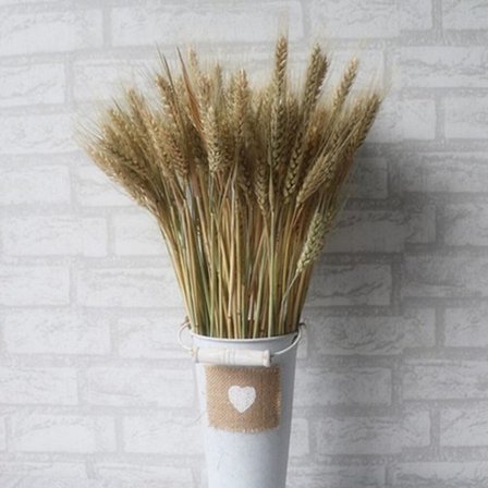100% Ny Ankomst 100stk Kunstig Naturlig Hvete Tørkede Blomster Bukett Simulering Plante Stue Dekorasjon; 100stk Kunstig Naturlig Hvete Tørket F