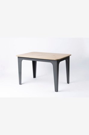 Wood Furniture - Ruokapöytä Bond 120, tummanharmaa - Harmaa - Ruokapöydät - - Homeroom
