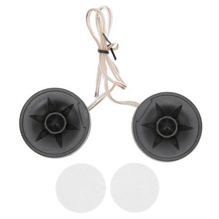 2 stk. 350W Mini Dome Diskant Højtaler Rund Højtaler Stick On Sort Universal Bil Audio System