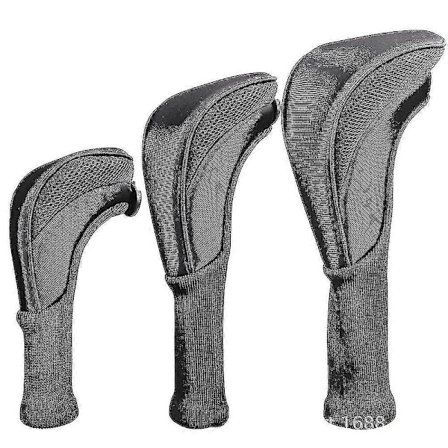 3 st Golfklubbhuvudskydd för Fairway Woods Driver Hybrider, Långhalsade Mesh Golfklubbhuvudskydd Set