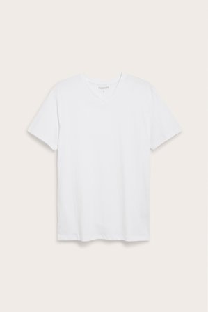 Kappahl | V-halset t-shirt | Hvit
