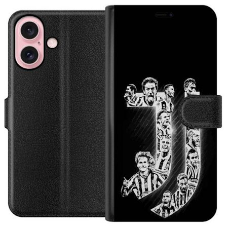 Apple iPhone 16 Plånboksfodral Juventus fotboll klubb Turin Italien Serie A klassisk klubb stark identitet erfarna spelare och lång tradition