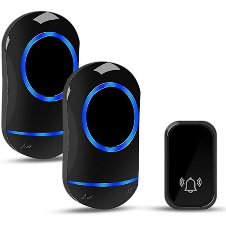 Batterifri Radioklokke, Trådløs Dørklokke, Ip44 Radioklokke Vandafvisende Udendørs