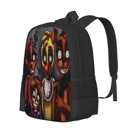 Five Nightat Freddy Rygsæk Stor Kapacitet Laptop Taske Letvægts Justerbare Stropper Casual Stor Kapacitet