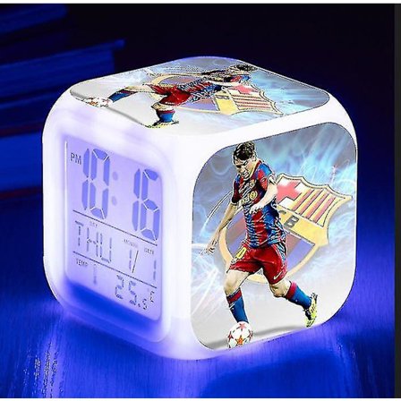 Messi Vekkerklokke For VM Fotballigaen, Liten Vekkerklokke Med Kreativ LED-Skjerm I Ulike Stiler
