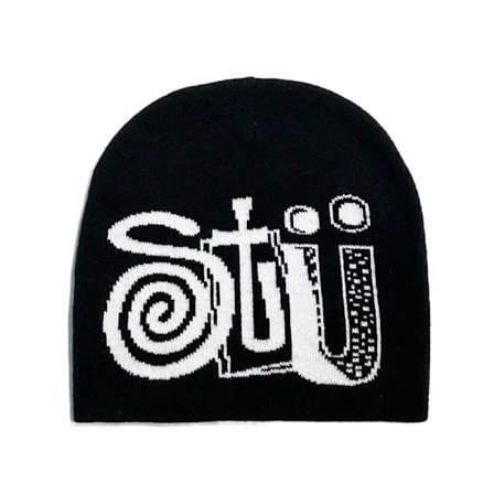 Knitting Cap Beanie Bonnet Y2k Beanies Fashion Print Men Women's Cap Warm Winter Hats Fashion Wool Cold Caps Unisex Accessories