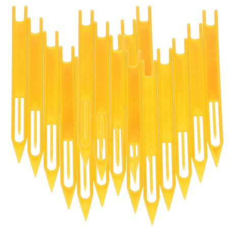 30 stk. strikkeværktøj fiskeline udstyr reparationsnet nåle skyttel sy tilbehør (tilfældig farve, 1,3x16cm)